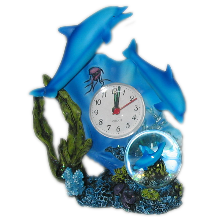 Wholesale beautiful resin alarm clock nice angel table decorations