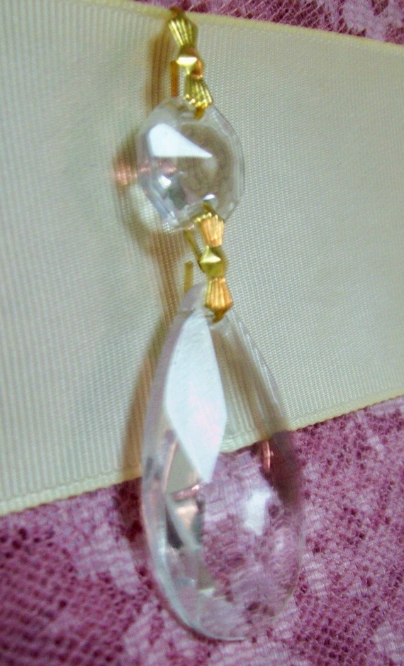 6.28 -6 50 Asfour Crystal Teardrop 38mm Chandelier Prisms Clear Almonds Lead Crystal