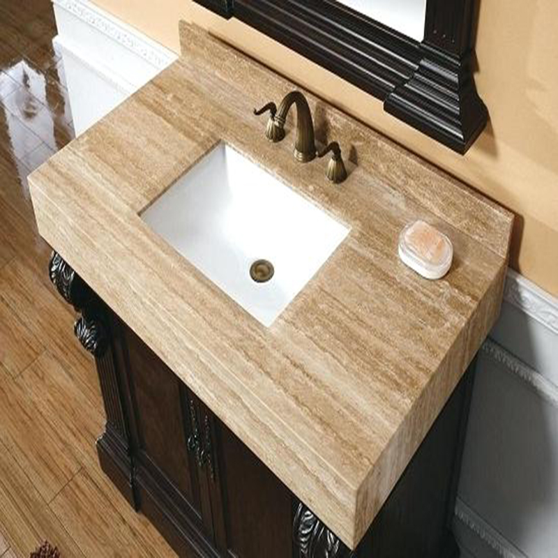 Marble Travertine Vanity Top and Sink