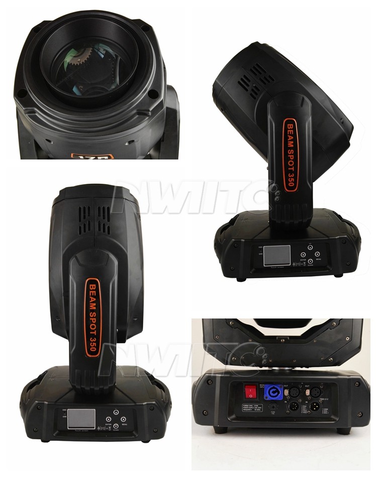 Super stage light 17r beam spot wash 3 in 1 350w moving head light