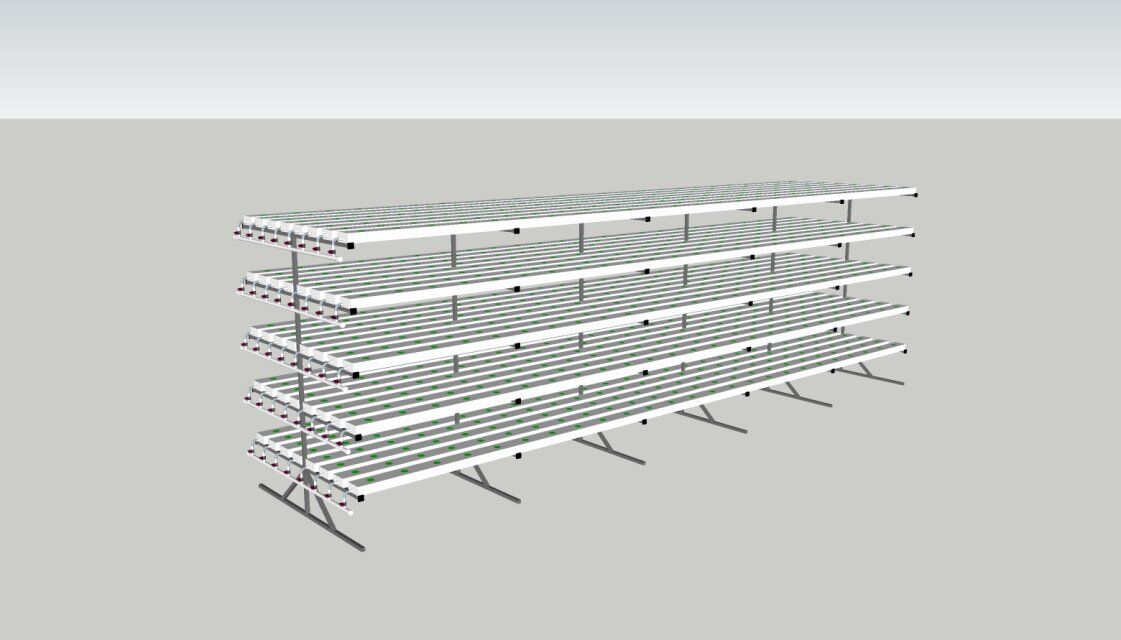 Lowest price PVC materials NFT channel hydroponic plant growing plastic gutter for plants