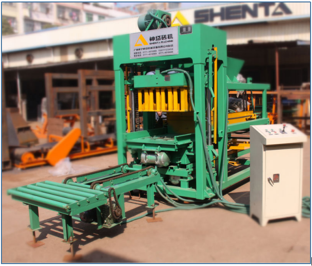 QTJ4-25 semi-auto cement brick and block machine