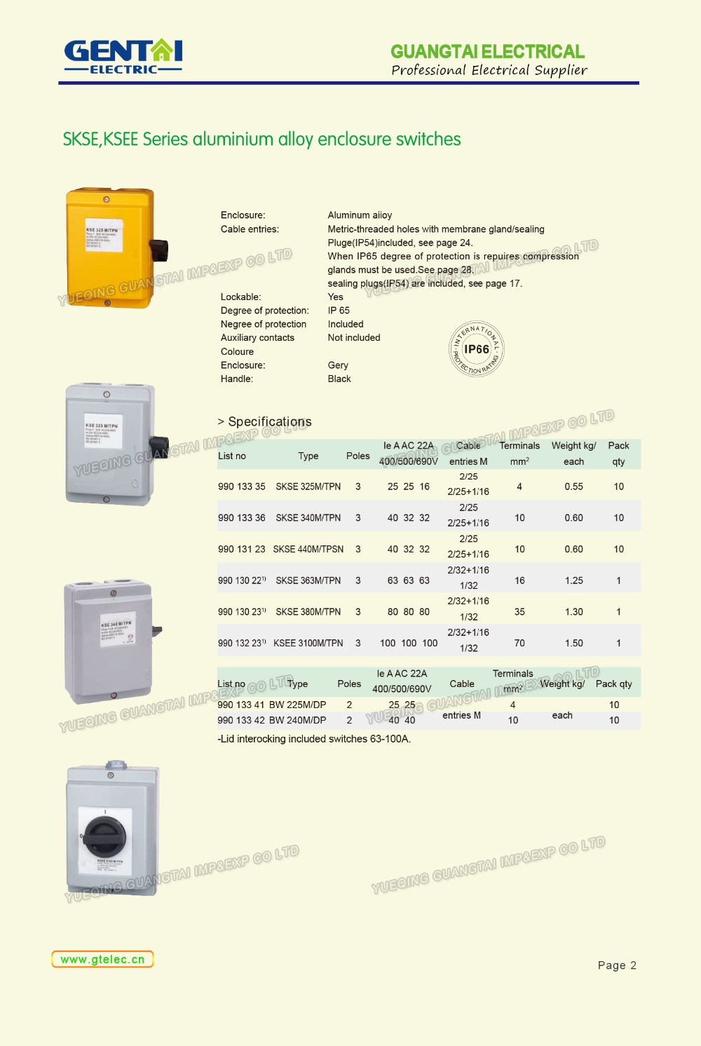 High Quality waterproof flame retardant  Aluminum Alloy Enclosure Isolator Switch