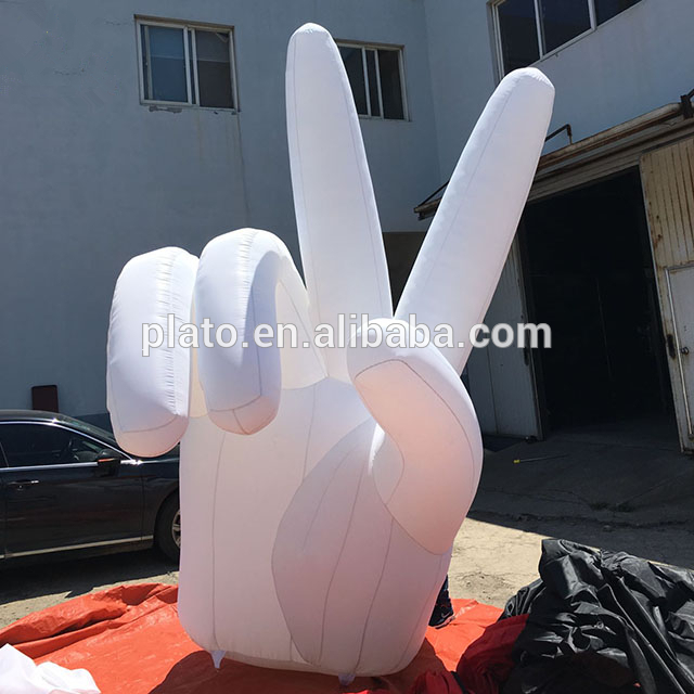 Advertising big inflatable hand model for event