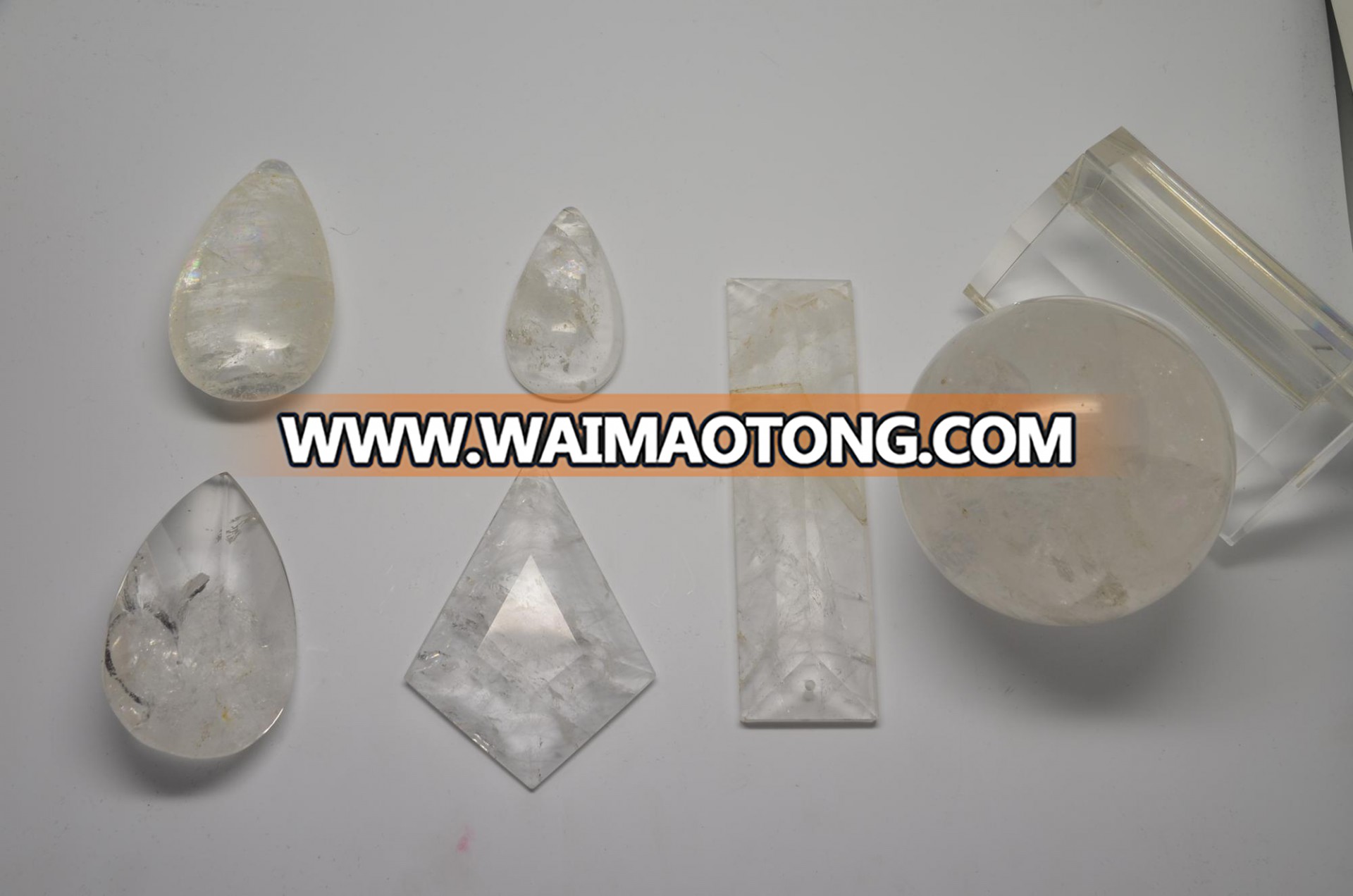 Zhongshan natural rock quartal crystal for chandelier table lamp decoration