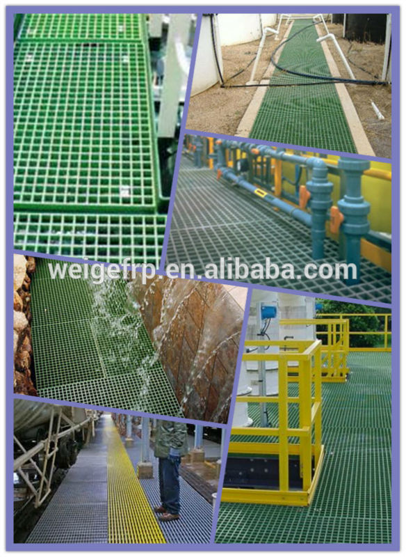 Non-slip and anti-aging FRP GRP Composite Grating