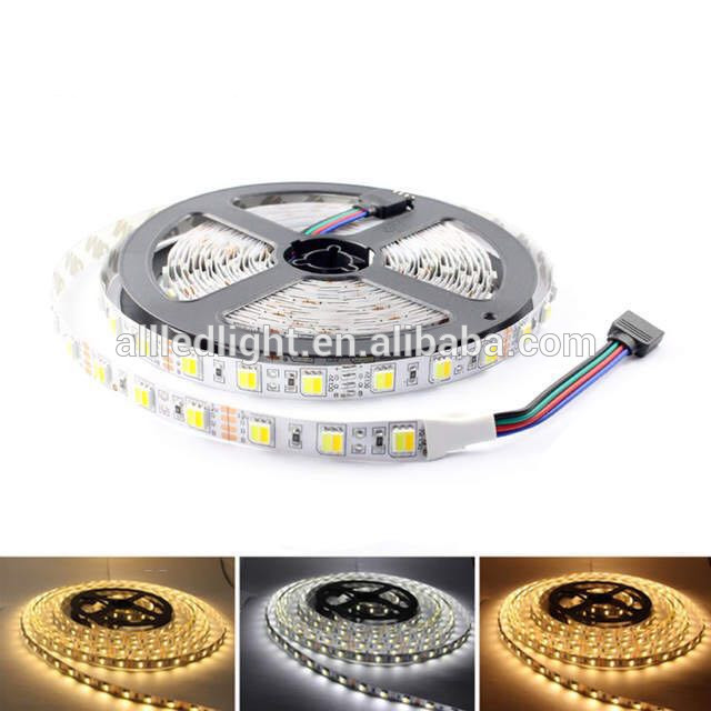 CCT LED strip 5050 2 in 1 White + Warm white 60LEDs/m,5M 12V 5050 LED Strip Light Color Temperature adjustable CWW Strip Light