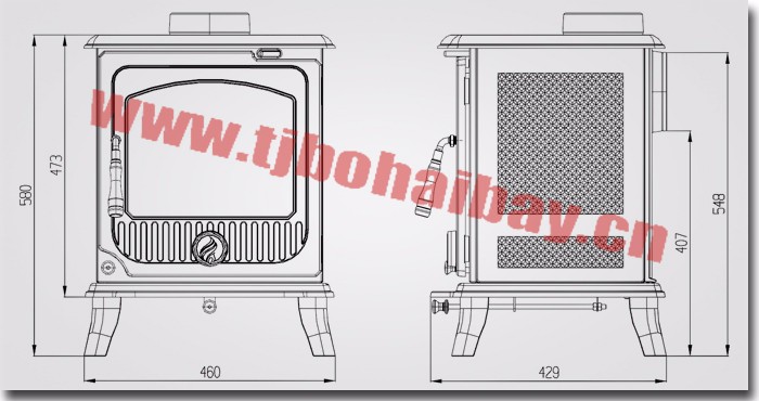 China manufacture wood fuel 5 years quality assurance cast iron stove