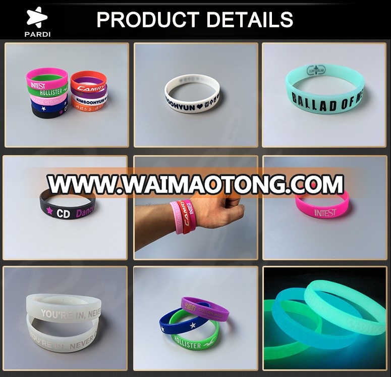 Custom silicon bracelet rubber band bracelet