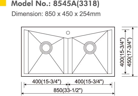 China best kitchen sink brand SS 304 handmade double bowl kitchen stainless sinks