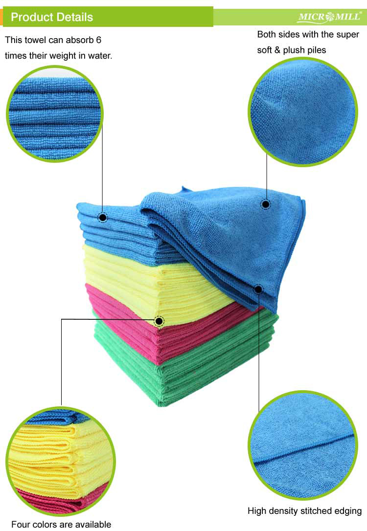 Microfiber car wash dry towels cloths auto microfiber detailing cleaning micro fiber drying towel cloth for car wash