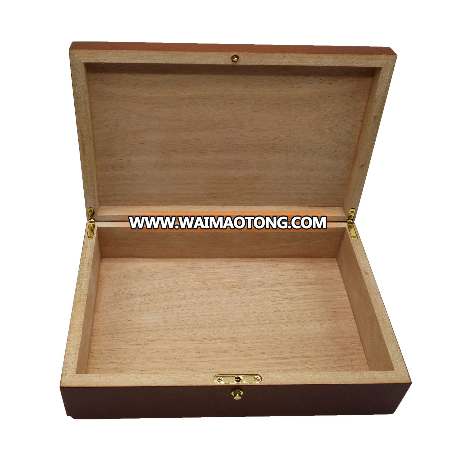 Factory direct new Chinese classic durable wooden brown jewelry box