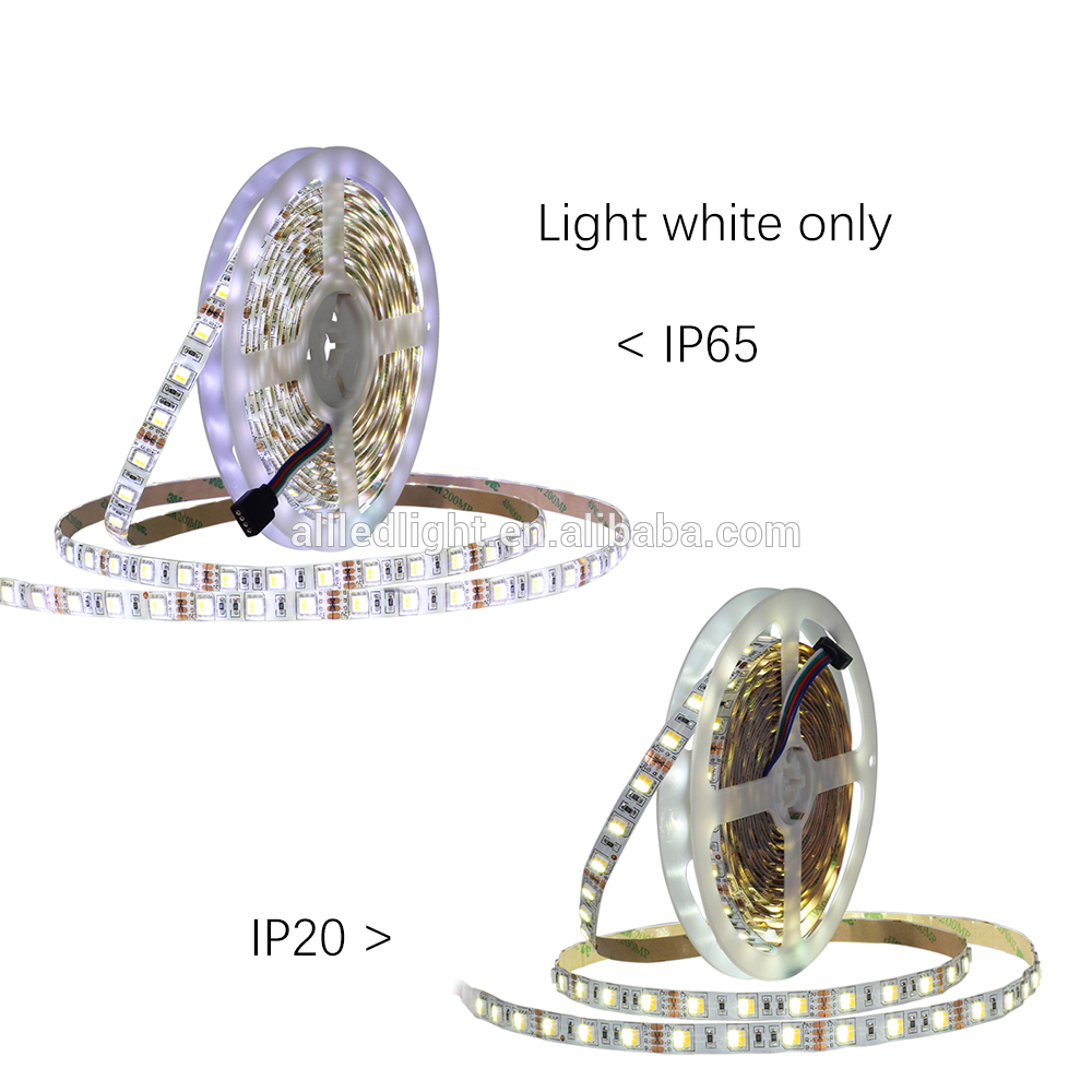 CCT LED strip 5050 2 in 1 White + Warm white 60LEDs/m,5M 12V 5050 LED Strip Light Color Temperature adjustable CWW Strip Light