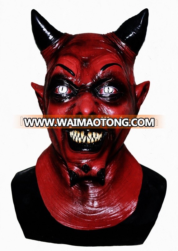 Halloween Horror Productions Uzzath Devil Adult Demon Latex Mask