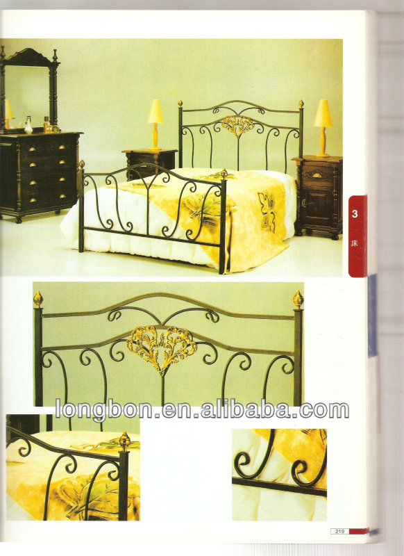 top-selling royal wrought iron double bed frame