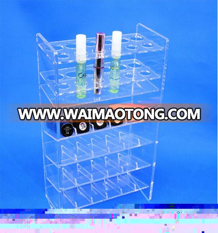 Durable Nail Polish Acrylic Clear Makeup Display Stand Rack Organizer Holder Hot