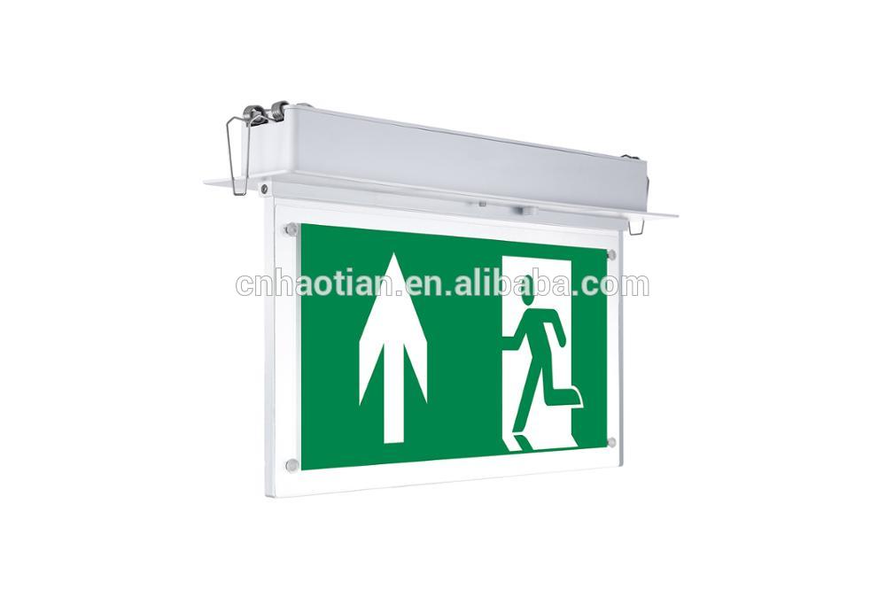 Recessed led light exit sign emergency light