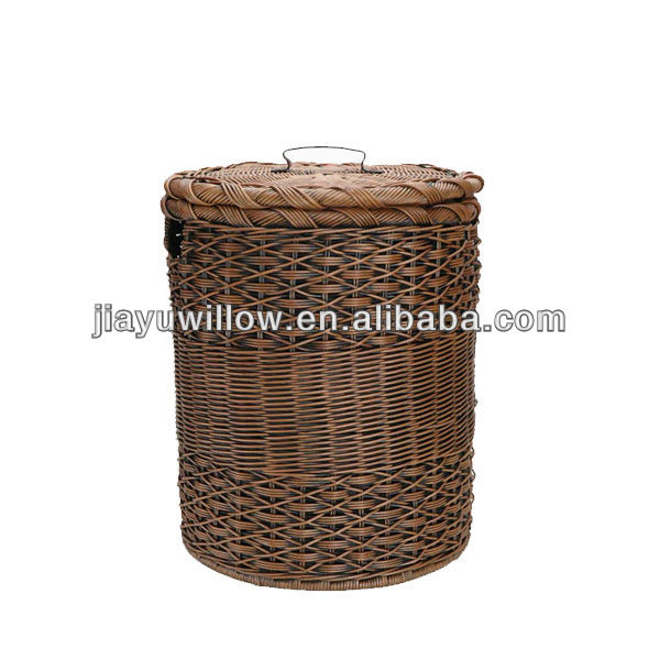 Plastic Wicker rattan laundry basket