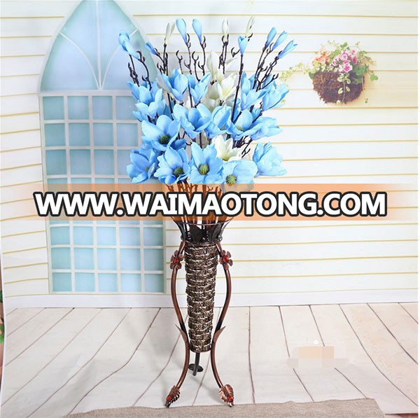 Wholesale silk artificial magnolia flower for wedding decoration