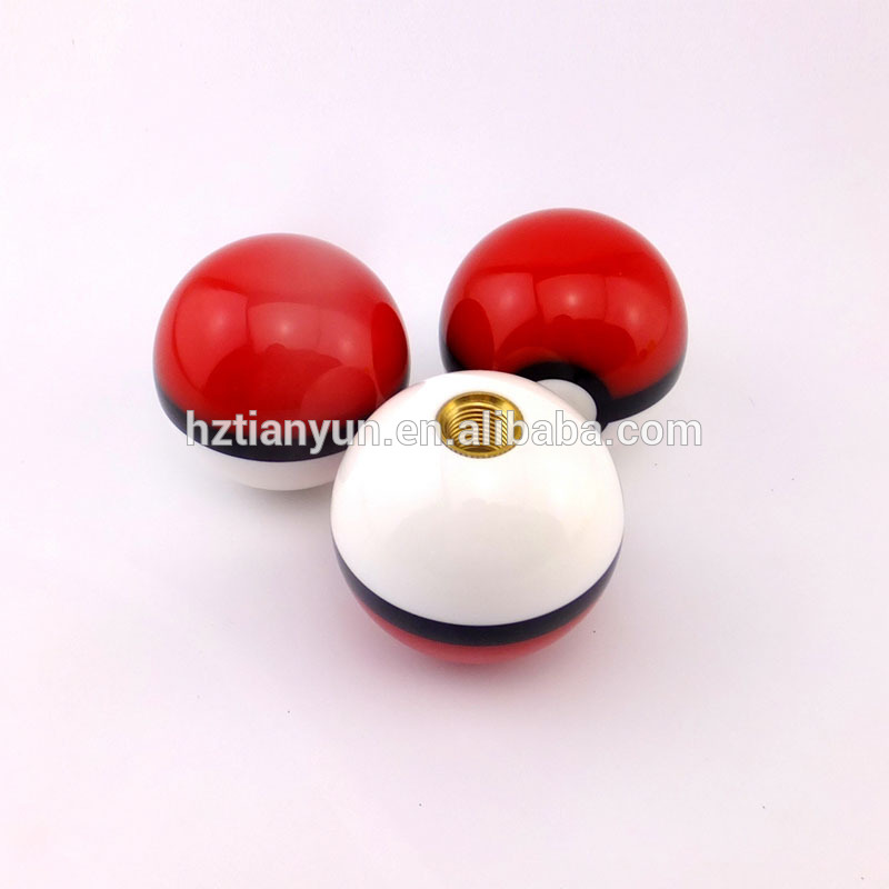 Manufacturing 52mm Red Pokemon Ball Car shift knob