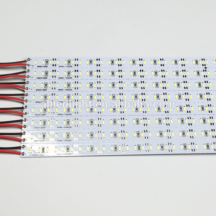 12V Hard LED strip aluminum bar light SMD  4014 led strip light 50cm 72leds Cold white ,Warm White