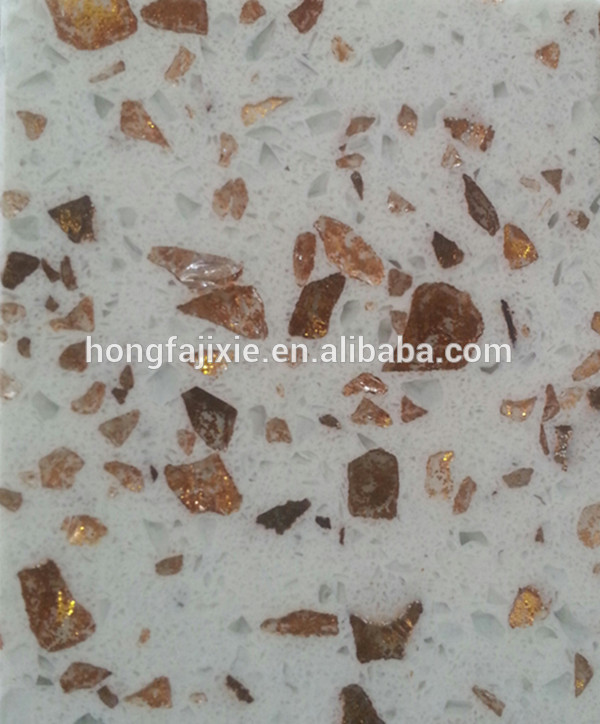 hongfa lianfeng 60*60cm white sparkle quartz stone countertop