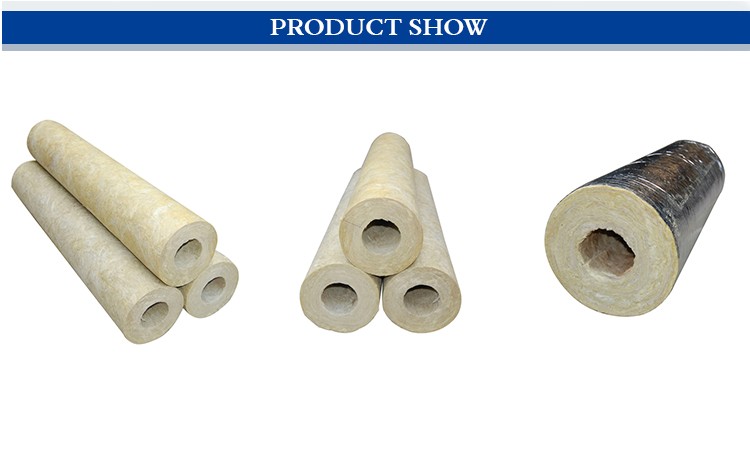 fiber fireproof thermal insulation soundproof rock wool Pipe of acoustic material tube