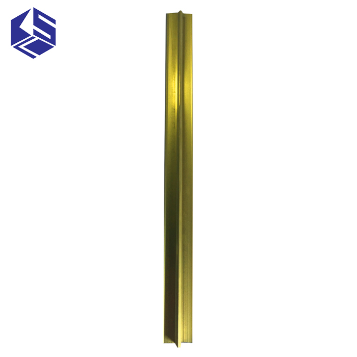 Brass tile corner trim Brass flooring transiton strip for sale