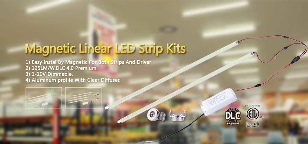 Office light Led linear troffer retrofit strips with ETL4.0 premium