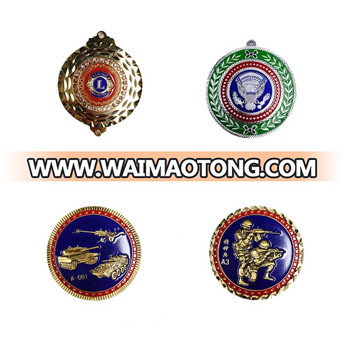 Customized Design Metal Brass Military Souvenirs Badge Honor Emblem Gifts