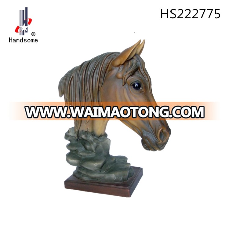 Beauty Handmade Indoor Horse Resin Animal Statues Home Decor Sculpture