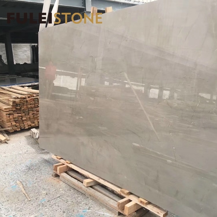 China Natural Polished Slab Aran Grey Marble for Home and Project Tiles