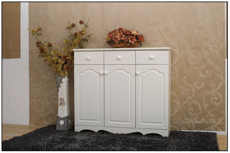 Romantic bedroom furniture shoe cabinet on sale