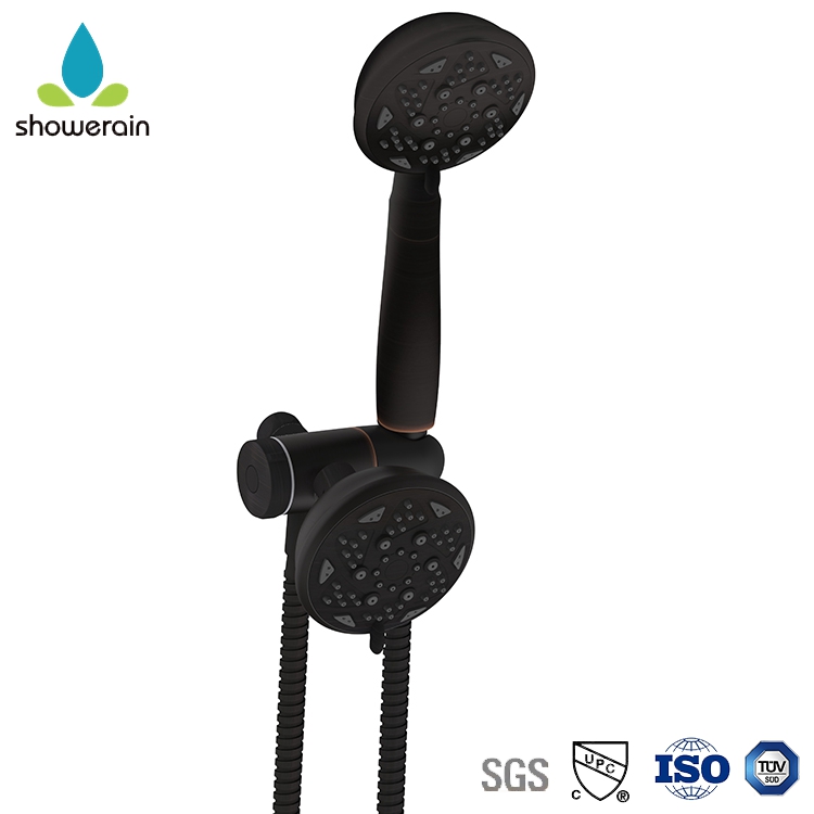 Silver Bathroom ABS Head Hand Shower Set