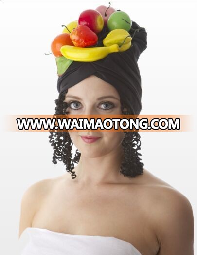 Adult Fruit Hat with Hair for party , fruit hat,carnival hat