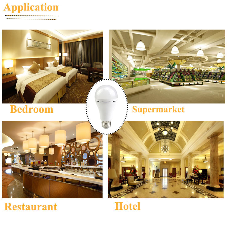 Smart LED Bulb E27 5w 9W Led Emergency Light 110V 220v Rechargeable Battery Lighting firefighter Lamp