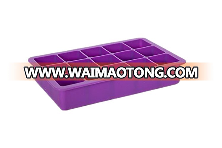 100% food grade 15 King cube 15 cavity mini square silicone  ice cube trays