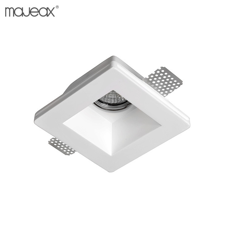 Modern Plaster Square Recessed LED Spotlight Ceiling Halogen Light