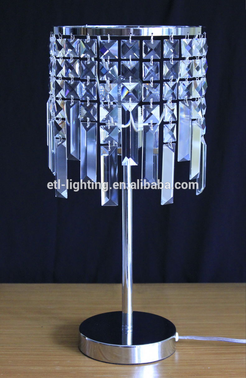 Nordic style unique drop crystal chandelier table desk lights for villa bedroom declor ETL32037