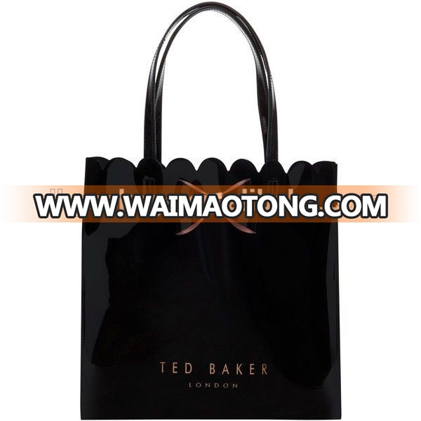 glossy pvc printed shopping bags, pvc tote bag, mirror pvc bag