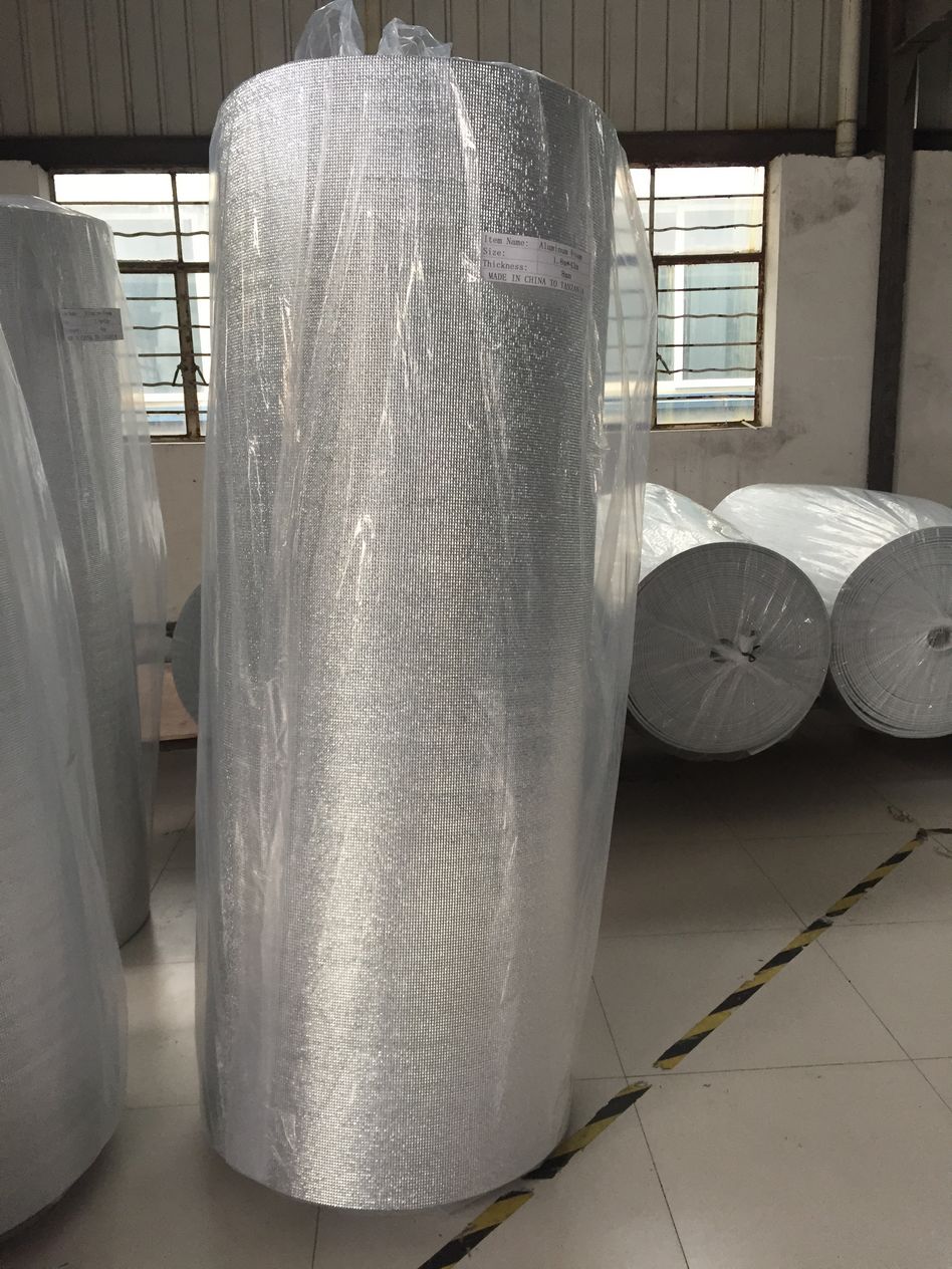 Double side  heat shield aluminum foil epe foam insulation roof heating material aluminum foil epe foam insulation