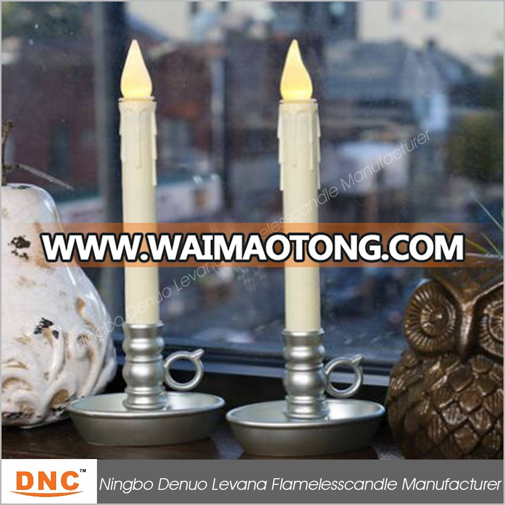 Battery-Operated LED Window Taper Candles