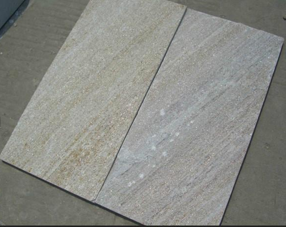 Low Price White Golden Quartzite Culture Tile