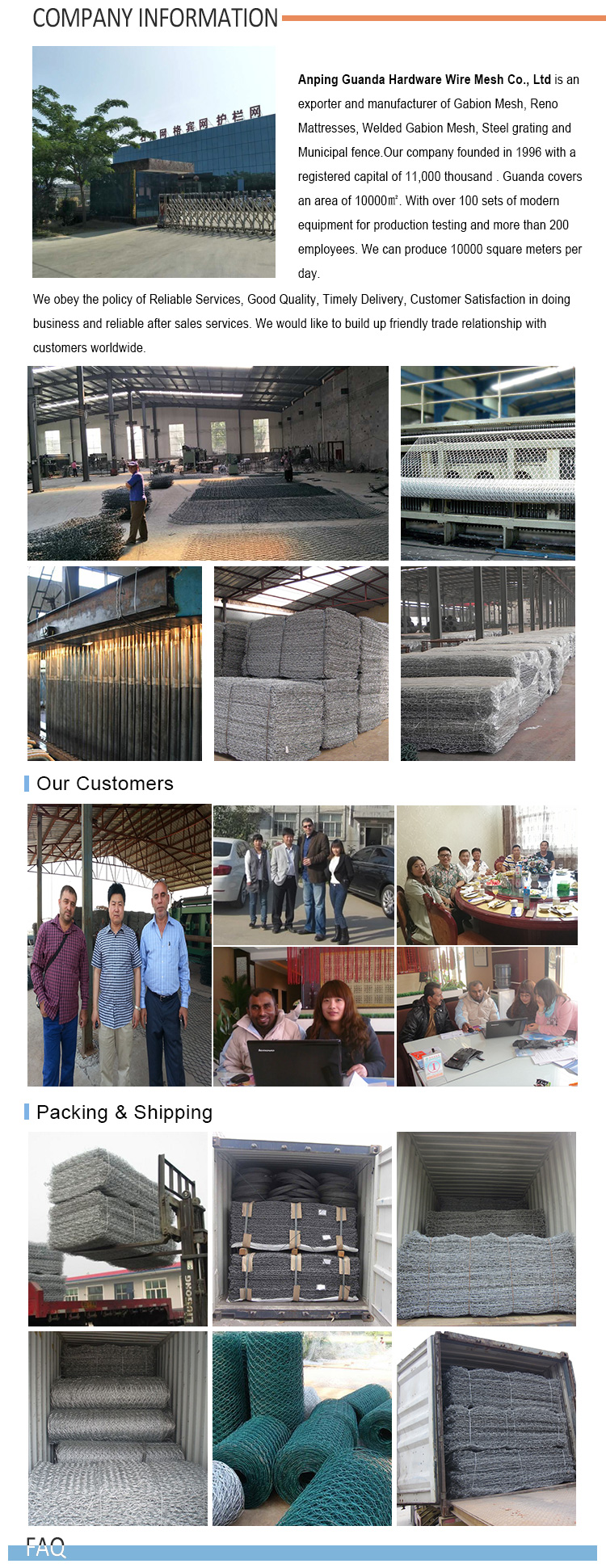 Factory price for galvanized welded gabion box ,welded gabion mesh,gabion wall