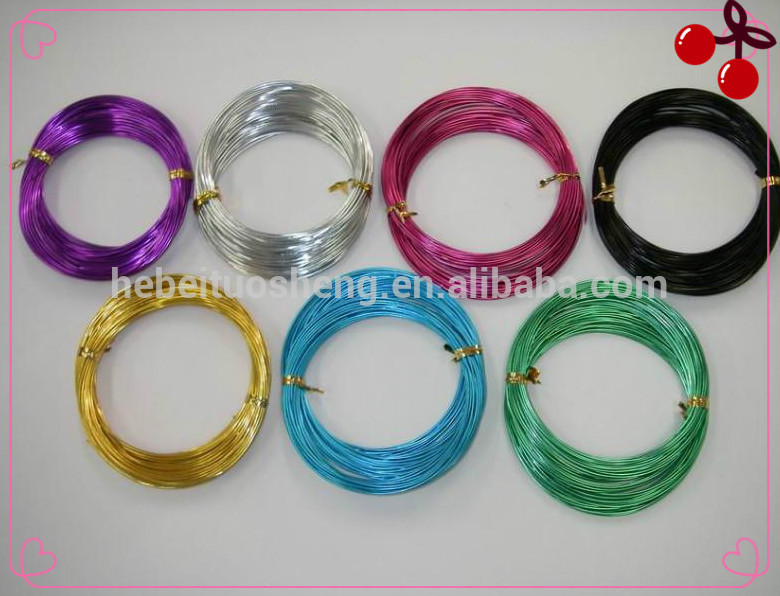 2mm craft color aluminum wire,aluminum colored wires,Coated aluminum wire