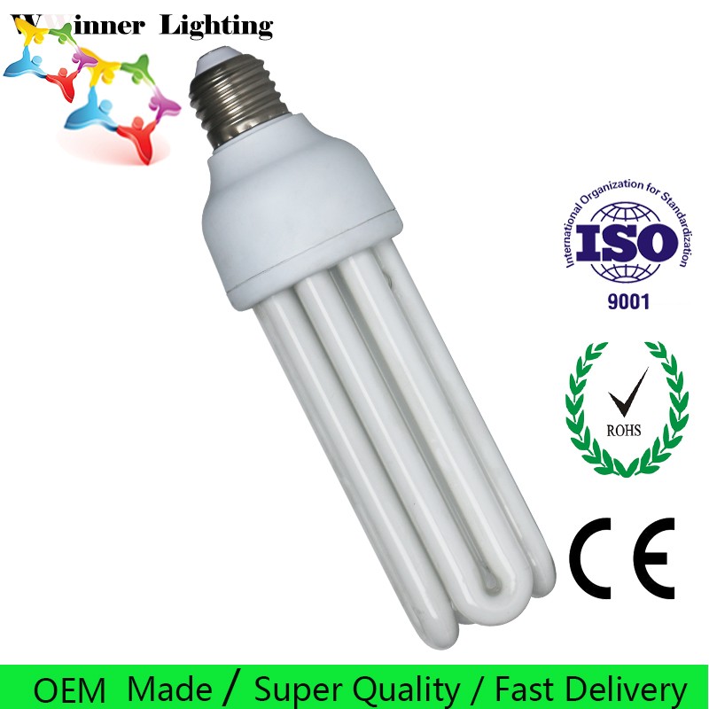 Energy Saving Light Bulb 4u 8000H U Shape CFL Lighting Bulbs 36w 6400k cfl energy saving lamp Compact fluorescent Tubes