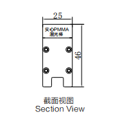 6063 aluminum extruded lamp body/Waterproof grade IP65/outdoor buildings ect led linear light