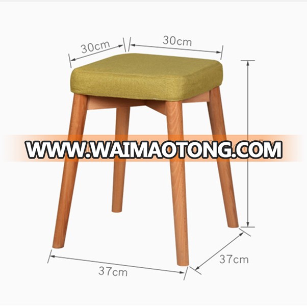 Modern Beech Wood Restaurant Dining Chair with Cushion , Ready to Ship