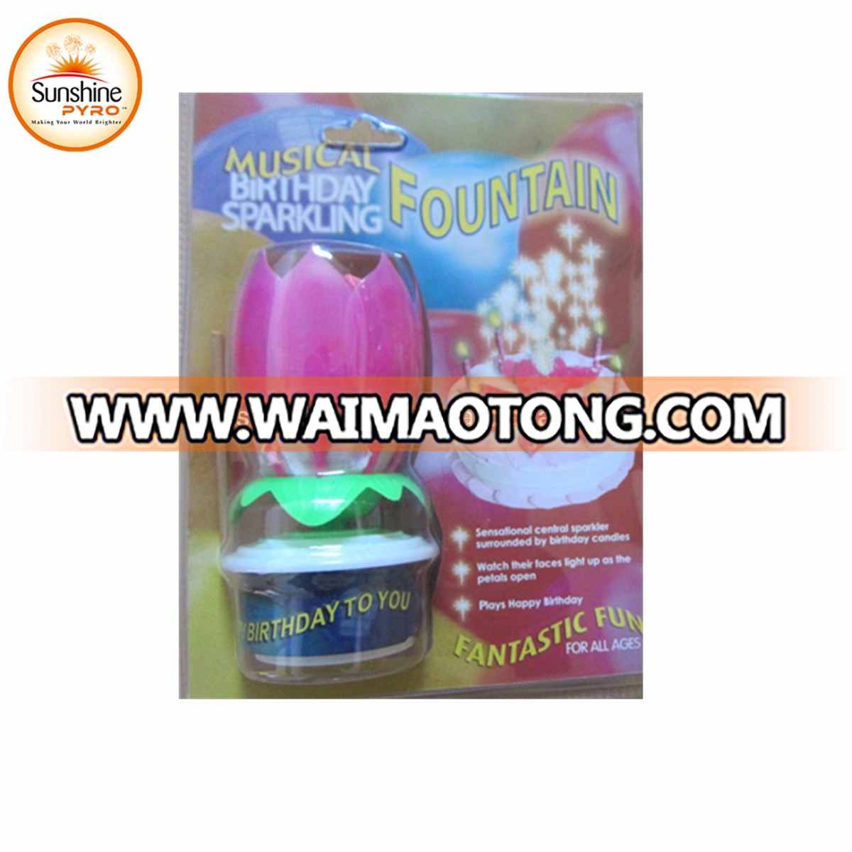 Hot Sale Happy Birthday Music Candle Fireworks