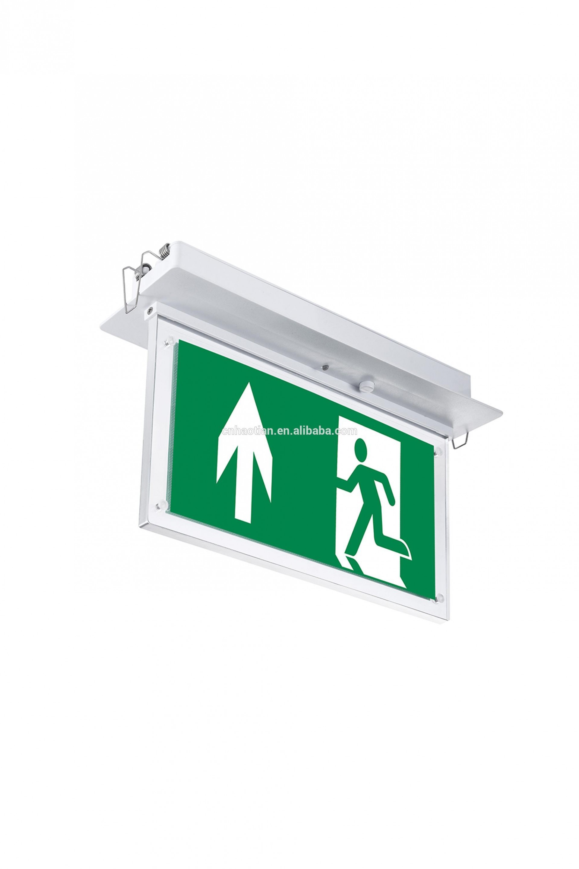 Recessed led light exit sign emergency light